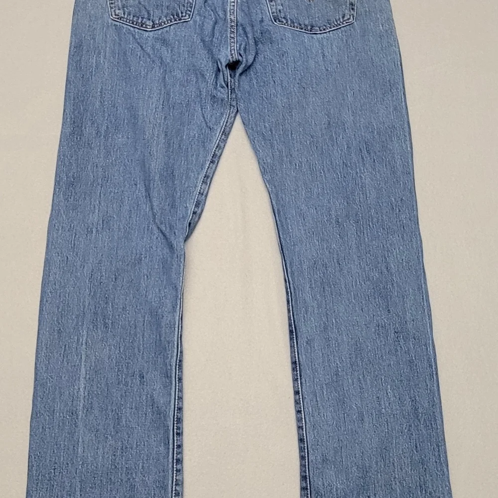 Levi's 501 Jeans men's 34x34 Original Straight Fit Button Fly Light Blue Denim - Picture 16 of 16